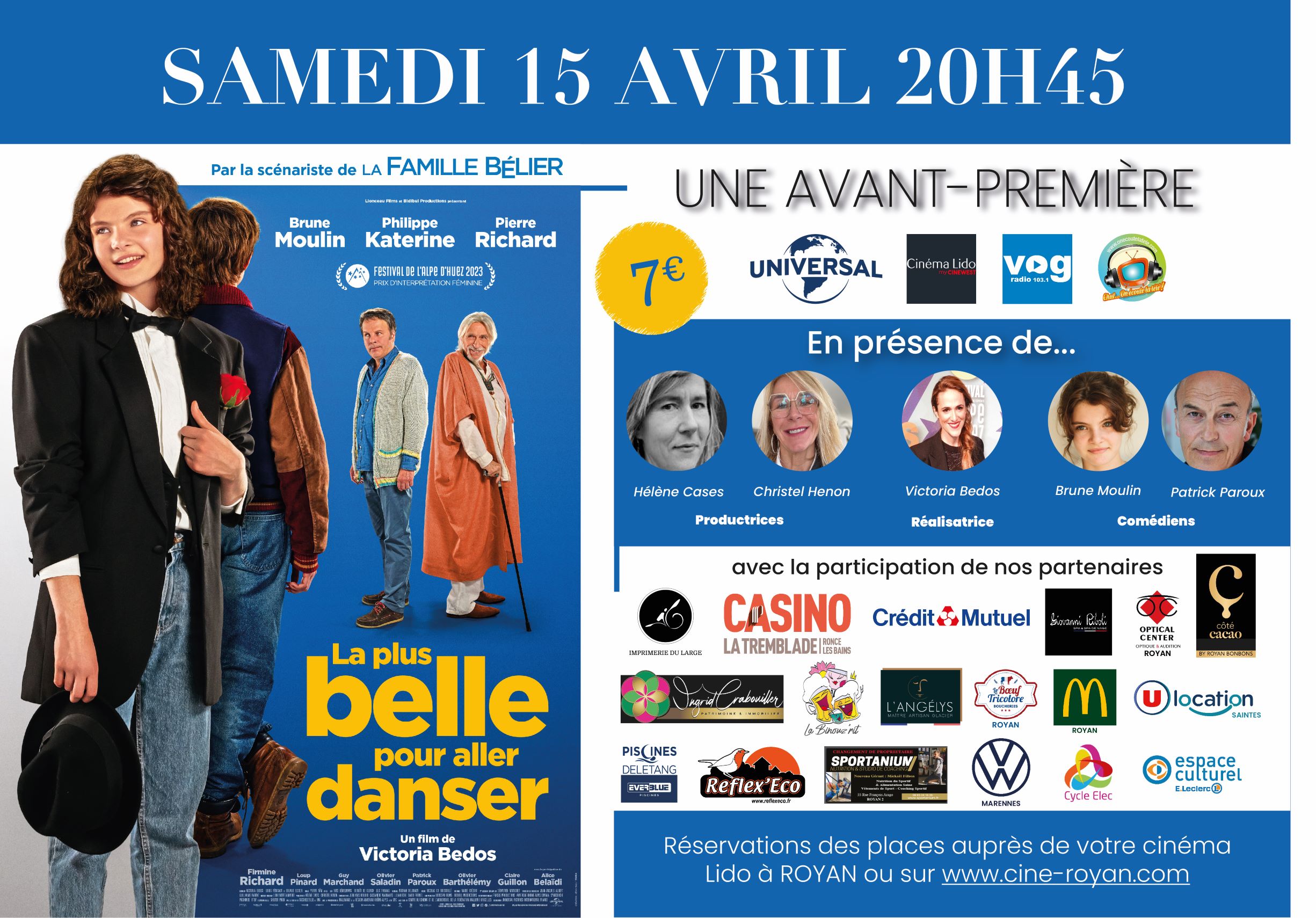 La plus belle pour aller danser en tournée d'avants premières les 15 et