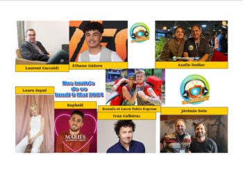 Chut on écoute la télé l’hebdo: le podcast de ce lundi 6 Mai avec Romain et Laura Vainqueur de Pekin Express, Ethann Isidore, Laurent Ceccaldi, Axelle Dodier, Laura Sépul, Ivan Calbérac, Jérémie Sein et Raphaël Mariés au premier regard