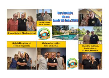 Emission 100% Nouveau Jour Lundi 30 Juin dans Chut on écoute la télé avec Bruno Solo, Marion Aymé, Héléna Noguerra, Gabrielle Atger, Mahmed Arezki, Faël Oumerjal, Manoëlle Gaillard, Justine Grave et Aude Thévenin